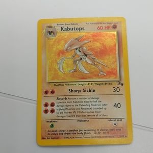 Pokemon Kabutops Holo Rare 9/62